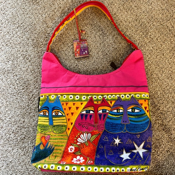 Vintage Laurel Burch Fantasticats Bag - Picture 1 of 7